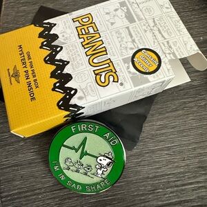 Buckle Down Peanuts Mystery Blind Box Camping Badge Pin - First Aid